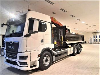  MAN TGS 26.510 6×2-4 BL Kranväxlare Palfinger - camion basculantă