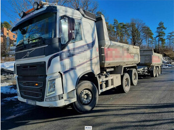 Volvo FH 540 6x4 Tipper truck with Sørling trailer. - camion basculantă