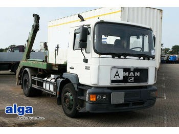 Camion container de gunoi MAN 18.224, Meiller AK11MT, teleskop., AHK, Schalter