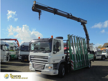 DAF CF 85.360 + Euro 5 + Palfinger PK16502 CRANE + Glas transport - camion cu macara