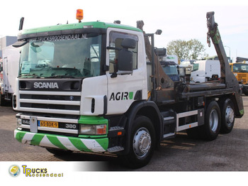 Scania P112 380 + Euro 3 + Container system + Manual - Camion cu sistem de cablu