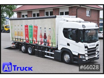 SCANIA 410 G 6x2,, Getränke, LBW, Lift-Lenkachse - Camion pentru transportul băuturilor