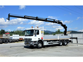 Camion platformă Mercedes-Benz Actros 2636 Pritsche 6,80 m+KRAN/FUNK* 6x4!