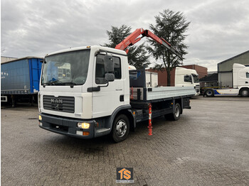 MAN TGL 8.180 4X2 BL KRAN - EURO 4 - BELGIUM TOP TRUCK - camion platformă