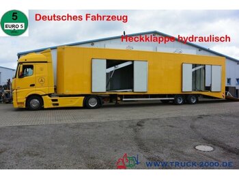 Mercedes-Benz Actros 1845 Spezial Geschlossen Transport 4 PKW - camion transport auto