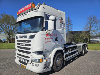 Camion transport containere/ Swap body Scania R520 6X2 Retarder King o/t Road V8