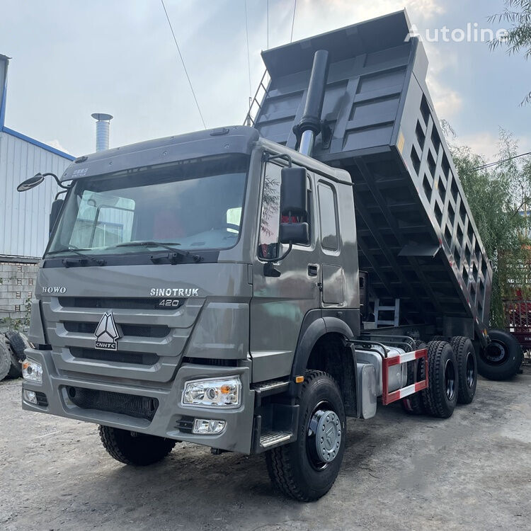 Camion basculantă HOWO 6x4 drive 10 wheeled tipper truck metallic gray color: Foto 7