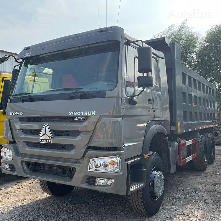Camion basculantă HOWO 6x4 drive 10 wheeled tipper truck metallic gray color: Foto 2