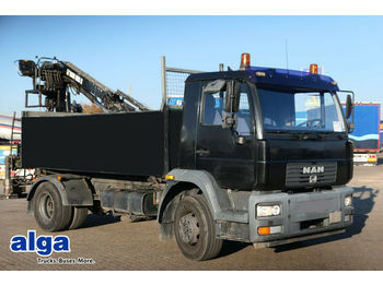 Camion basculantă MAN 15.224 4x2, 3.800mm lang, Heckkran HIAB 085: Foto 1