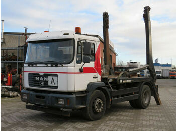 Camion container de gunoi MAN M2000 18.280 4x2 Absetzkipper Hiab MultiliftTele: Foto 1