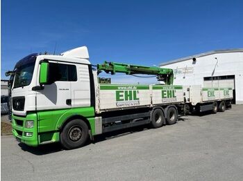Camion cu macara MAN MAN 26.400 Baustoffpritsche mit Ladekran: Foto 1