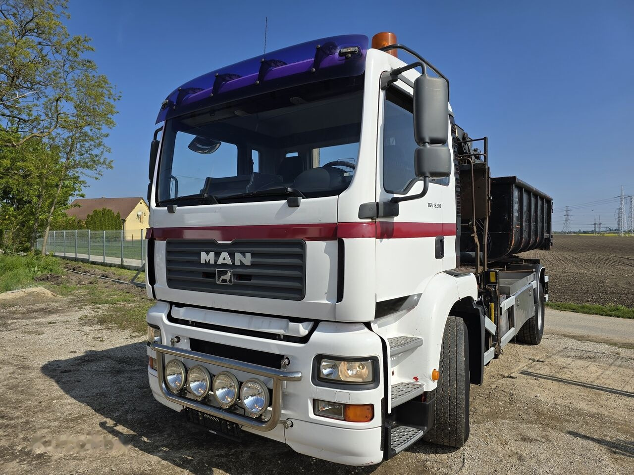 Camion transport containere/ Swap body, Camion cu macara MAN TGA 18.310 4X4 CRAN / CABEL SYSTEM: Foto 6