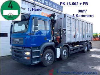 Camion basculantă MAN TGA 35.430 Kipper  Kran Wertstoff Glas Recycling: Foto 1