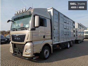 Camion transport animale MAN TGX 26.440/3 Stock /Lenkachse/Intarder /Komplett: Foto 1