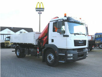 Camion basculantă, Camion cu macara MAN TG-M 18.290 K 4x2 2-Achs Kipper Kran: Foto 1
