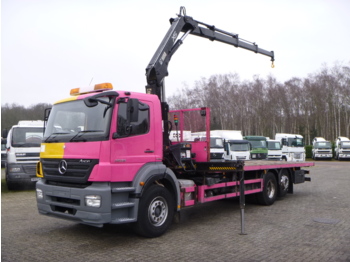 Camion platformă, Camion cu macara Mercedes Axor 2529 6x2 RHD + Hiab XS144 B-3 HiDuo: Foto 1