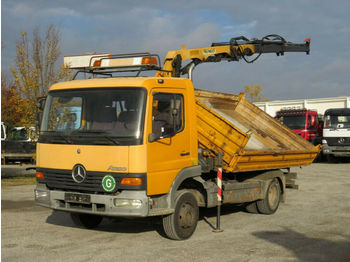 Camion basculantă, Camion cu macara Mercedes-Benz Atego 815 K 2-Achs Kipper Kran: Foto 1