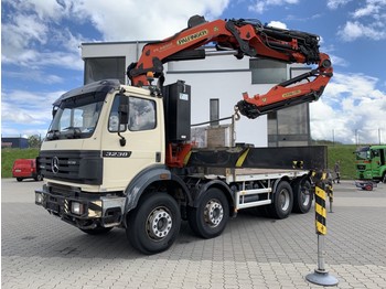 Camion platformă, Camion cu macara Mercedes-Benz SK 3238 8x4  Palfinger PK 44002 + Jib + Seilwinde: Foto 1