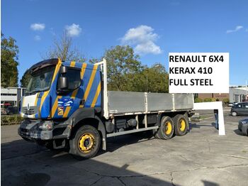 Camion platformă Renault Kerax 410 6X4 - FULL STEEL SUSP. - BIG AXLES - M: Foto 1