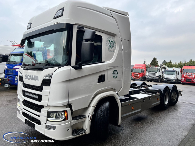 Camion şasiu Scania G450 Retarder, Steering axle, PTO: Foto 3