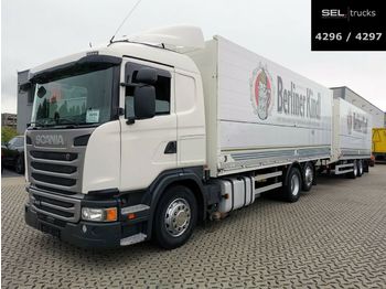 Camion pentru transportul băuturilor Scania G 410 / Retarder / Lift-Lenkachse / with trailer: Foto 1