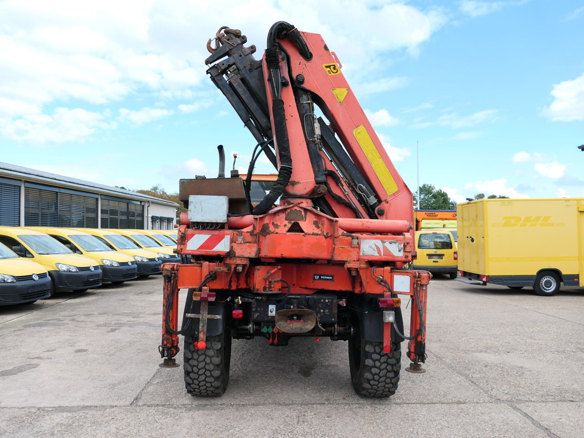 Camion platformă UNIMOG U1450 Palfinger PK 105B AHK STANDHEIZUNG: Foto 9