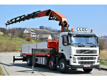 Camion platformă, Camion cu macara Volvo FM 12 380 Pritsche 7,00m + PK 36002 + FUNK/8x4: Foto 1