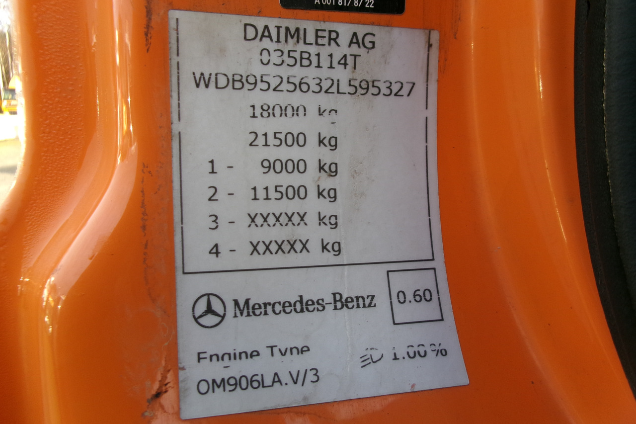 Maşină pentru vidanjări Mercedes Axor 1829 4x4 RHD Romaquip gritter / salt spreader: Foto 33