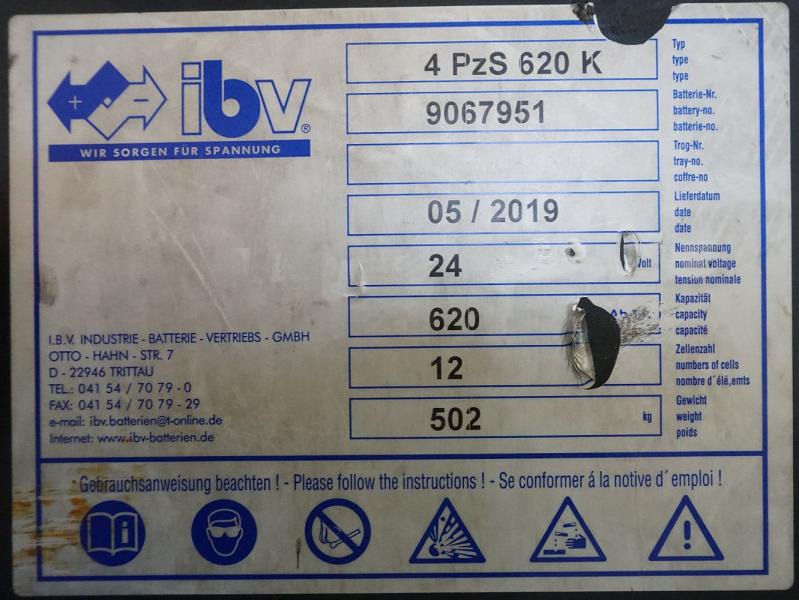Acumulator IBV 24 Volt 4 PzS 620 Ah: Foto 6