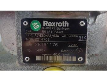 Hidraulică Rexroth A6VE80HA2/63W - Drive motor/Fahrmotor/Rijmotor: Foto 3