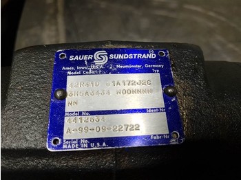 Hidraulică Sauer Sundstrand 42R41DG1A172J2C - Kramer - Pump: Foto 3