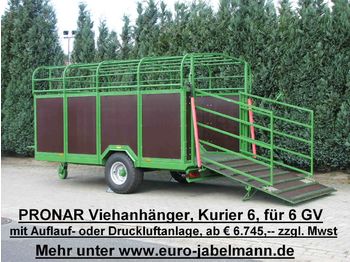 Remorcă transport animale nou Ab Lager: Pronar Viehanhänger, NEU, Kurier 46 für 6 GV, Kurier 46/1 für 10 GV, K: Foto 1