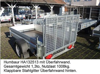 Remorcă nou Humbaur - HA132513 ÜFW Einachsanhänger Überfahrwand: Foto 1
