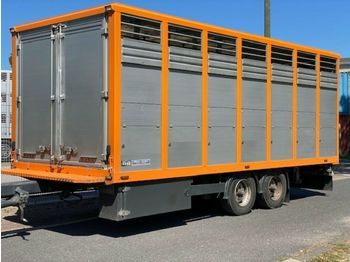 Remorcă transport animale Menke  Tandem Einstock Vollalu Durchladen: Foto 1