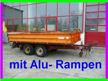 Fliegl Tandemkipper mit Alu  Rampen - Remorcă basculantă