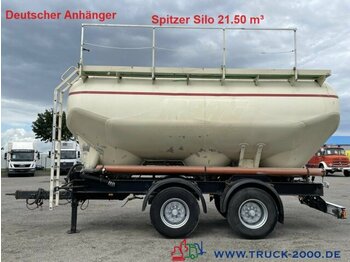  Tonne Spitzer Silo 21.50 m³ Staub.- Rieselgüter - Remorcă cisternă