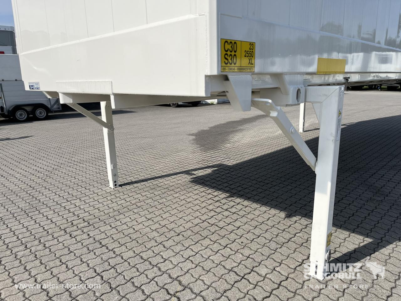 Remorcă furgon SCHMITZ Wechselaufbau Trockenfrachtkoffer Standard