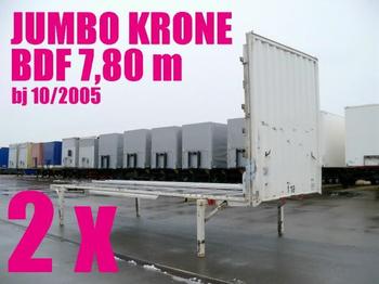 Krone WECHSELBRÜCKE PLATEAU JUMBO 7,80 2 x - Remorcă platformă