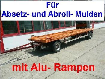 Hoffmann ESCHERSHSN. 2 Achs Anhänger für Abroll, A - Remorcă transport agabaritic