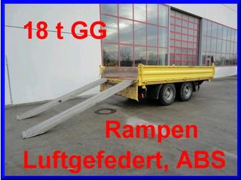 Obermaier 18 t Tandem- 3 Seiten- Kipper- Tieflader - Remorcă transport agabaritic