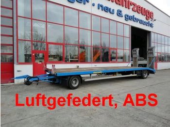 Obermaier 2 Achs Tiefladeranhänger mit gerader Lad - Remorcă transport agabaritic