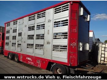 Finkl 3 Stock  Hubdach Vollalu  8,30m  - Remorcă transport animale