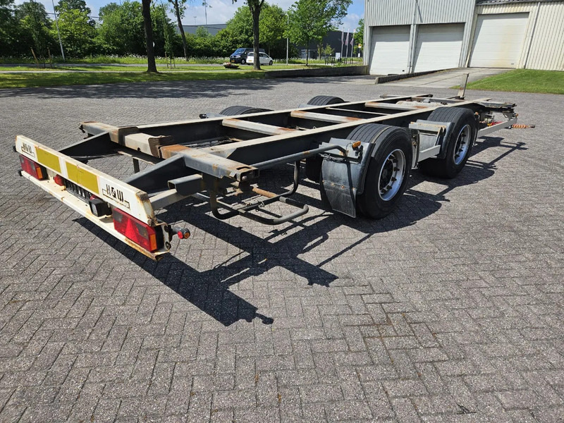 Remorcă transport containere/ Swap body H&W TCAB 1878 | BDF Wechsel | MB Axles