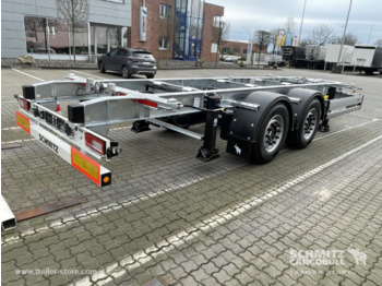 Remorcă transport containere/ Swap body SCHMITZ Zentralachsanhänger Wechselfahrgestell