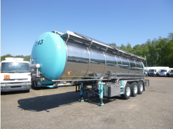 Semiremorcă cisternă pentru transport de produselor alimentare Burg Food tank inox 26.8 m3 / 1 comp + pump: Foto 1