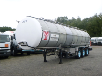 Semiremorcă cisternă pentru transport de produselor alimentare Burg Food tank inox 30.3 m3 / 1 comp: Foto 1