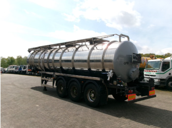 Semiremorcă cisternă pentru transport de produse chimice Clayton Chemical tank inox 30 m3 / 1 comp: Foto 3
