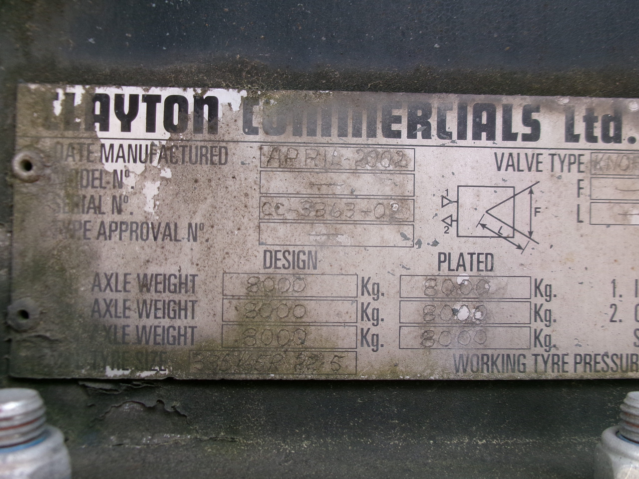 Semiremorcă cisternă pentru transport de produse chimice Clayton Chemical tank inox 30 m3 / 1 comp: Foto 29