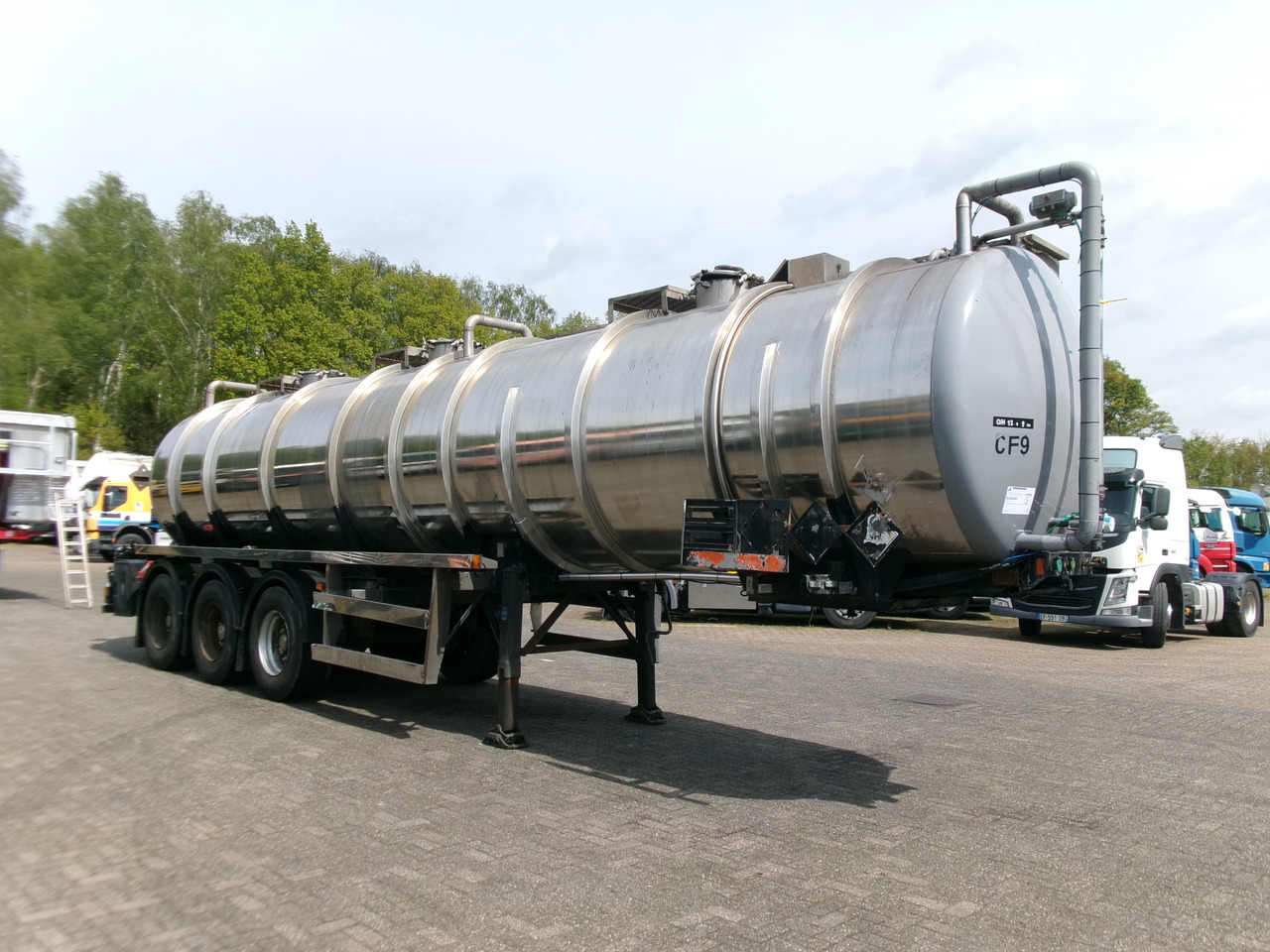 Semiremorcă cisternă pentru transport de produse chimice Clayton Chemical tank inox 30 m3 / 1 comp: Foto 2