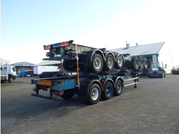 Semiremorcă transport containere/ Swap body Crane Fruehauf Stack - 3 x container trailer 20-20-30-40 ft: Foto 4